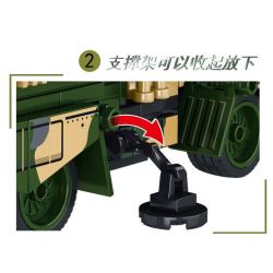 LE YI 81018 TÊN LỬA PHÒNG KHÔNG HONGQI-9 bộ đồ chơi xếp lắp ráp ghép mô hình Military Army HQ-9 ANTI-AIRCRAFT MISSILES SYSTEM Quân Sự Bộ Đội 638 khối