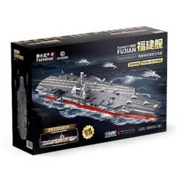 FEMIBOX S43003 43003 003 TÀU SÂN BAY PHÚC KIẾN tỷ lệ 1:375 bộ đồ chơi xếp lắp ráp ghép mô hình Military Army PLANAVY 003 Quân Sự Bộ Đội 1980 khối