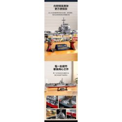 FEMIBOX S43003 43003 003 TÀU SÂN BAY PHÚC KIẾN tỷ lệ 1:375 bộ đồ chơi xếp lắp ráp ghép mô hình Military Army PLANAVY 003 Quân Sự Bộ Đội 1980 khối