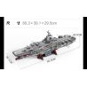 FEMIBOX S43003 43003 003 TÀU SÂN BAY PHÚC KIẾN tỷ lệ 1:375 bộ đồ chơi xếp lắp ráp ghép mô hình Military Army PLANAVY 003 Quân Sự Bộ Đội 1980 khối