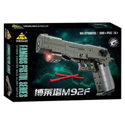 Kazi KY88035 88035 SÚNG NGẮN BORETTA M92F bộ đồ chơi xếp lắp ráp ghép mô hình Military Army Quân Sự Bộ Đội 360 khối Kazi KY88035 88035 SÚNG NGẮN BORETTA M92F bộ đồ chơi xếp lắp ráp ghép mô hình Military Army Quân Sự Bộ Đội 360 khối