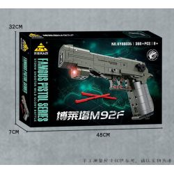 Kazi KY88035 88035 SÚNG NGẮN BORETTA M92F bộ đồ chơi xếp lắp ráp ghép mô hình Military Army Quân Sự Bộ Đội 360 khối Kazi KY88035 88035 SÚNG NGẮN BORETTA M92F bộ đồ chơi xếp lắp ráp ghép mô hình Military Army Quân Sự Bộ Đội 360 khối