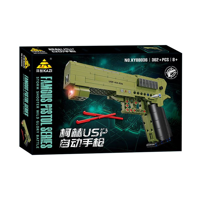 Kazi KY88036 88036 SÚNG LỤC TỰ ĐỘNG KOCH USP bộ đồ chơi xếp lắp ráp ghép mô hình Military Army HK_USP Quân Sự Bộ Đội 362 khối Kazi KY88036 88036 SÚNG LỤC TỰ ĐỘNG KOCH USP bộ đồ chơi xếp lắp ráp ghép mô hình Military Army HK_USP Quân Sự Bộ Đội 362 khối