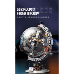 JAKI CK003 KHÔNG GIAN VUI NHỘN QUẢ CẦU BÌNH MINH tỷ lệ 1:64000000 bộ đồ chơi xếp lắp ráp ghép mô hình