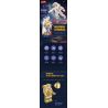 JAKI CK241 SPACE FUN BỘ KỶ NIỆM BÌNH MINH GIỮA CÁC VÌ SAO tỷ lệ 1:64000000 bộ đồ chơi xếp lắp ráp ghép mô hình