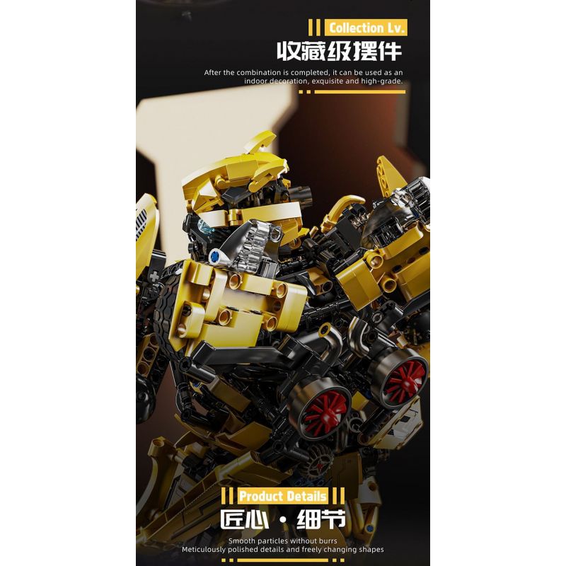 TMQ X8801 8801 10751 SÁNG TẠO CƠ KHÍ WASP MECHA bộ đồ chơi xếp lắp ráp ghép mô hình Technic Kỹ Thuật Công Nghệ Cao Mô Hình Phương Tiện 2688 khối