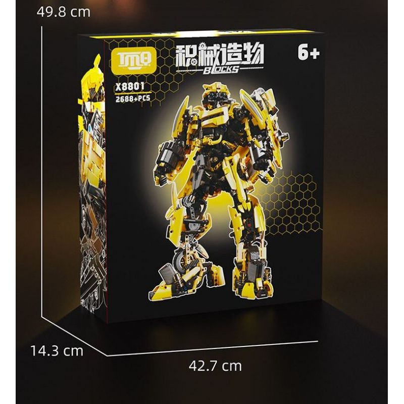 TMQ X8801 8801 10751 SÁNG TẠO CƠ KHÍ WASP MECHA bộ đồ chơi xếp lắp ráp ghép mô hình Technic Kỹ Thuật Công Nghệ Cao Mô Hình Phương Tiện 2688 khối