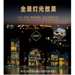 MorkModel 20201 Mork Model 20201 BIỆT THỰ NGHỈ DƯỠNG 3 TRONG 1 VEN BIỂN bộ đồ chơi xếp lắp ráp ghép mô hình Creator BEACH HOUSE Sáng Tạo 813 khối