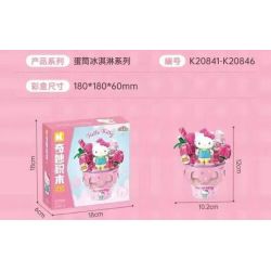 KEEPPLEY K20844 20844 KEM ỐC QUẾ SANRIO GIÒN MÀU CAM bộ đồ chơi xếp lắp ráp ghép mô hình SANRIO CHARACTERS 114 khối