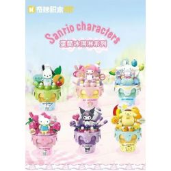 KEEPPLEY K20844 20844 KEM ỐC QUẾ SANRIO GIÒN MÀU CAM bộ đồ chơi xếp lắp ráp ghép mô hình SANRIO CHARACTERS 114 khối