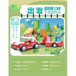 JP 96007 LỊCH DU RV bộ đồ chơi xếp lắp ráp ghép mô hình 413 khối