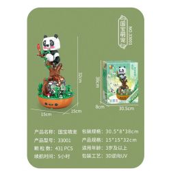 JP 33001 HỘP NHẠC THÚ CƯNG DỄ THƯƠNG KHO BÁU QUỐC GIA bộ đồ chơi xếp lắp ráp ghép mô hình 431 khối