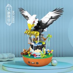 JP 33003 DAPENG DANG RỘNG ĐÔI CÁNH HỘP NHẠC bộ đồ chơi xếp lắp ráp ghép mô hình 434 khối