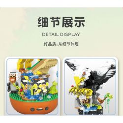 JP 33003 DAPENG DANG RỘNG ĐÔI CÁNH HỘP NHẠC bộ đồ chơi xếp lắp ráp ghép mô hình 434 khối