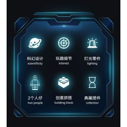 JAKI CK002 SPACE FUN BÌNH MINH THÁM HIỂM ROVER bộ đồ chơi xếp lắp ráp ghép mô hình City BREAKING-DAWN DETECTION VEHICLE Thành Phố