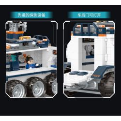 JAKI CK002 SPACE FUN BÌNH MINH THÁM HIỂM ROVER bộ đồ chơi xếp lắp ráp ghép mô hình City BREAKING-DAWN DETECTION VEHICLE Thành Phố