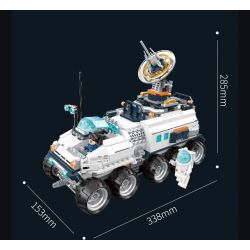 JAKI CK002 SPACE FUN BÌNH MINH THÁM HIỂM ROVER bộ đồ chơi xếp lắp ráp ghép mô hình City BREAKING-DAWN DETECTION VEHICLE Thành Phố