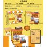 JIESTAR 58266 THÀNH PHỐ TOÀN CẦU GIAN HÀNG BÁNH MÌ bộ đồ chơi xếp lắp ráp ghép mô hình City GLOBAL CITY BREAD STALL 96 khối