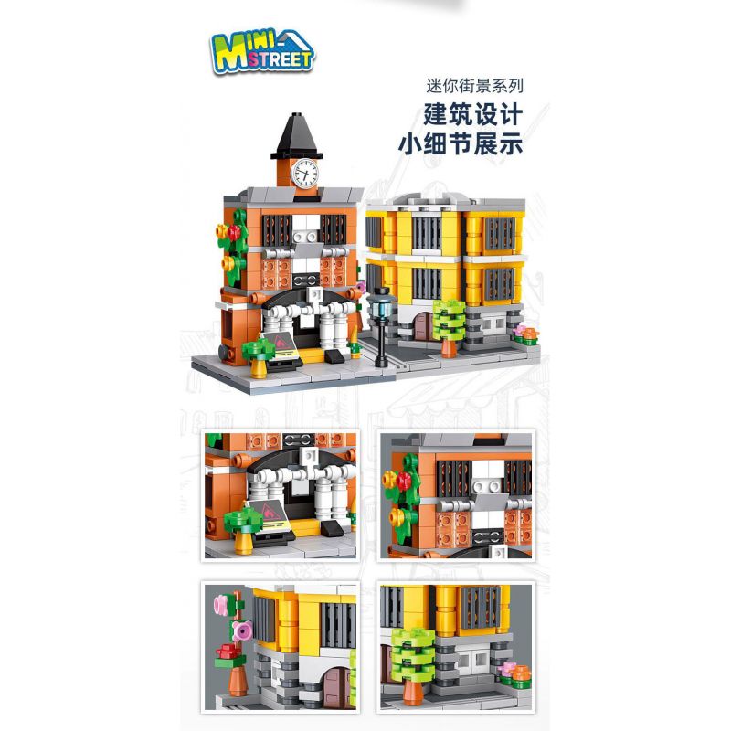 JIESTAR 59077 CỬA HÀNG TẠP HÓA bộ đồ chơi xếp lắp ráp ghép mô hình TIME GROCERY STORE 232 khối