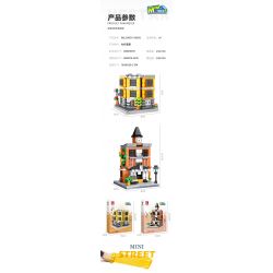 JIESTAR 59077 CỬA HÀNG TẠP HÓA bộ đồ chơi xếp lắp ráp ghép mô hình TIME GROCERY STORE 232 khối