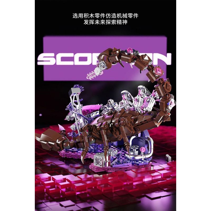 DUOMAIKA D6001 6001 CYBORG BỌ CẠP SA MẠC CƠ KHÍ bộ đồ chơi xếp lắp ráp ghép mô hình MECHANICAL DESERT SCORPION