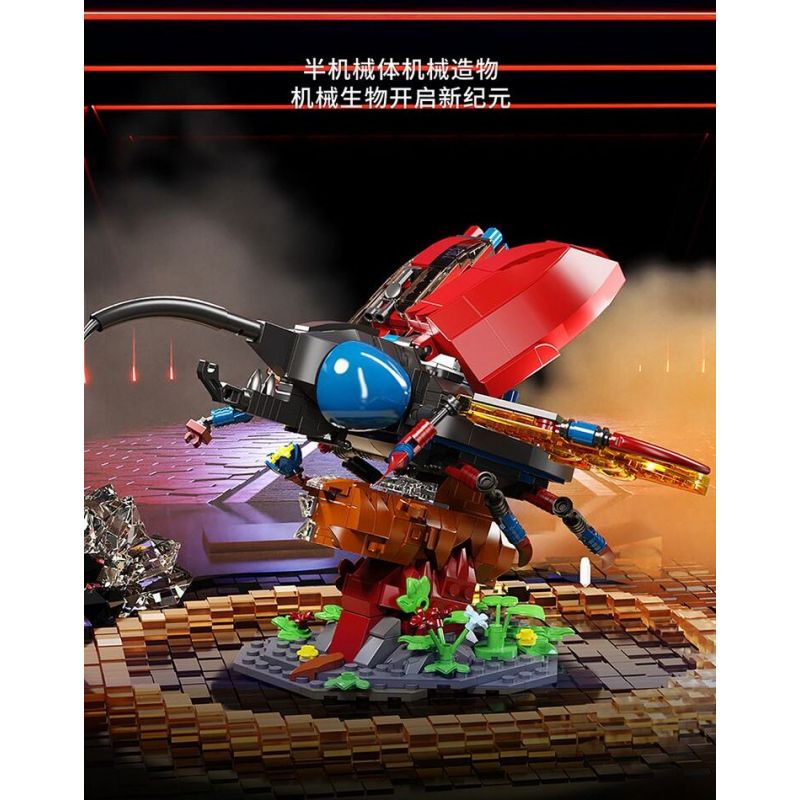 DUOMAIKA D6002 6002 NGƯỜI MÁY HERCULES CƠ KHÍ bộ đồ chơi xếp lắp ráp ghép mô hình MECHANICAL HERCUCES BEETLE