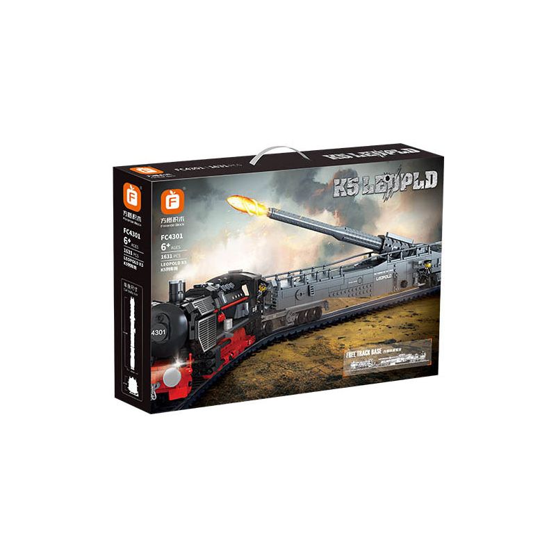 FORANGE FC4301 4301 SÚNG TÀU K5 bộ đồ chơi xếp lắp ráp ghép mô hình Military Army K5 LEOPOLD Quân Sự Bộ Đội 1631 khối