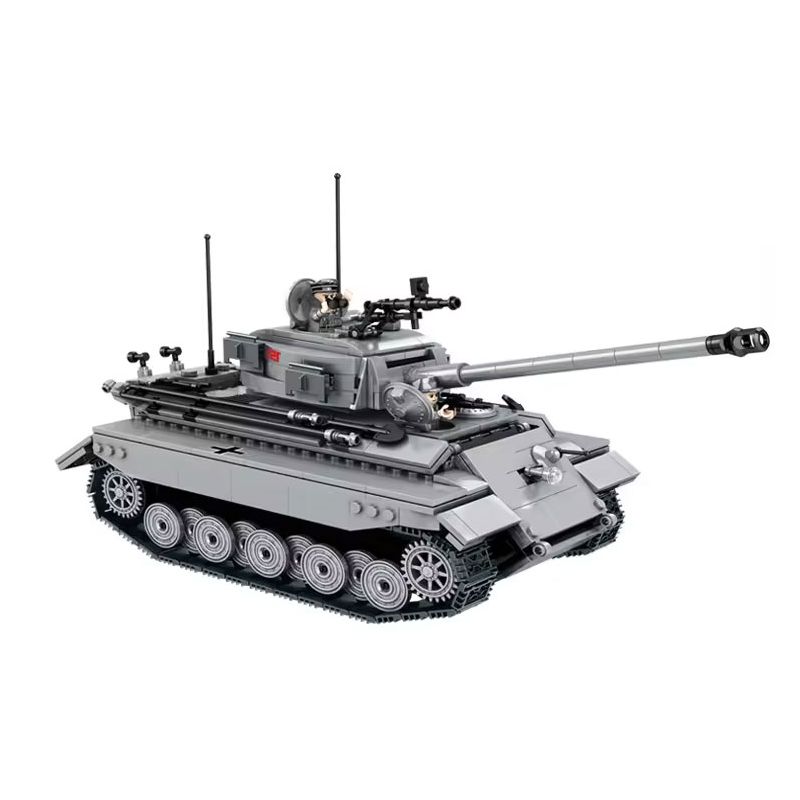 AMERICAN LEAGUE 98200 XE TĂNG KING TIGER bộ đồ chơi xếp lắp ráp ghép mô hình Military Army THE KING TIGER HEAVEY TANK Quân Sự Bộ Đội 1210 khối