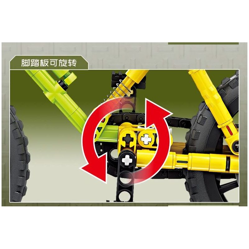 Kazi KY1118 1118 XE ĐẠP LEO NÚI JANT bộ đồ chơi xếp lắp ráp ghép mô hình Technic Kỹ Thuật Công Nghệ Cao Mô Hình Phương Tiện 220 khối