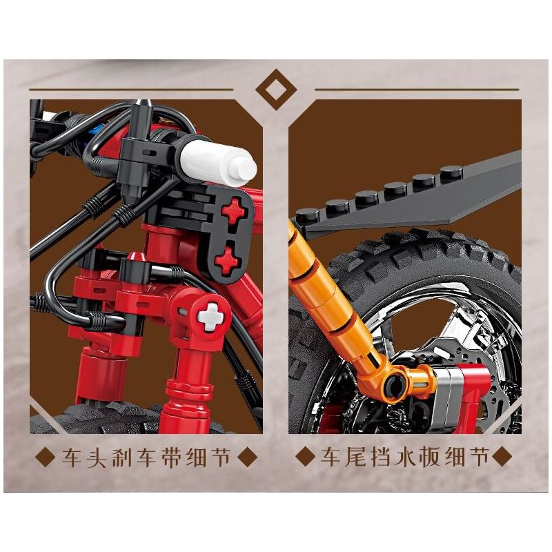 Kazi KY1119 1119 XE ĐẠP LEO NÚI MELIDA bộ đồ chơi xếp lắp ráp ghép mô hình Technic Kỹ Thuật Công Nghệ Cao Mô Hình Phương Tiện 212 khối