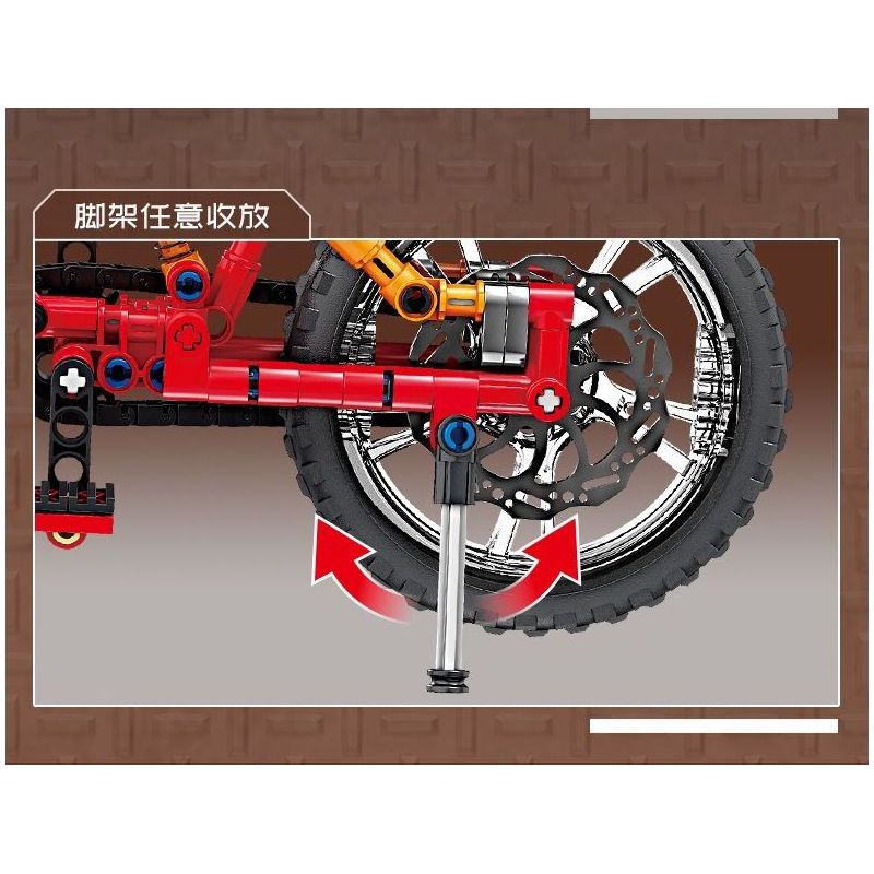 Kazi KY1119 1119 XE ĐẠP LEO NÚI MELIDA bộ đồ chơi xếp lắp ráp ghép mô hình Technic Kỹ Thuật Công Nghệ Cao Mô Hình Phương Tiện 212 khối