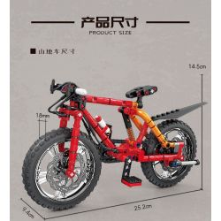 Kazi KY1119 1119 XE ĐẠP LEO NÚI MELIDA bộ đồ chơi xếp lắp ráp ghép mô hình Technic Kỹ Thuật Công Nghệ Cao Mô Hình Phương Tiện 212 khối