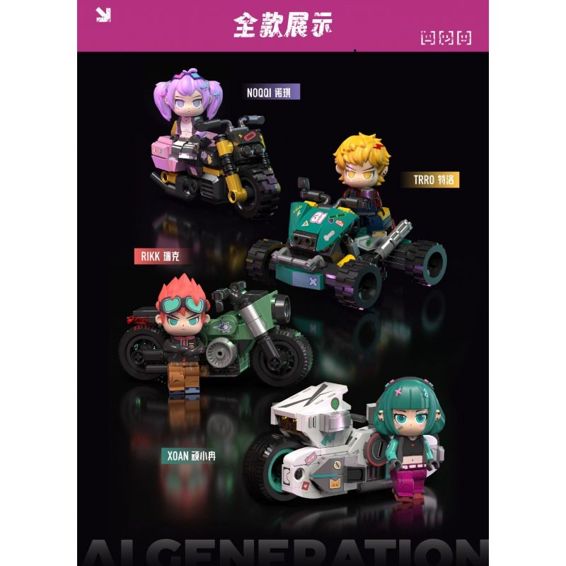 FUNIFY W9023 9023 CẬU BÉ MÔ TÔ KHÔNG GIAN AI bộ đồ chơi xếp lắp ráp ghép mô hình AI GENERATION