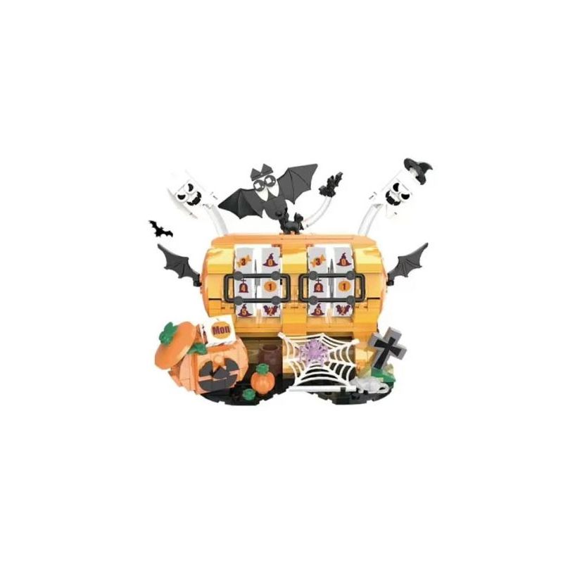 Lego DK 715 Halloween Calendar Xếp hình lắp ráp ghép mô hình lịch để bàn halloween