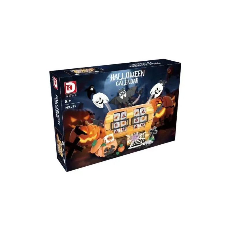 DK 715 LỊCH ĐỂ BÀN HALLOWEEN bộ đồ chơi xếp lắp ráp ghép mô hình Creator HALLOWEEN CALENDAR Sáng Tạo