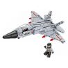 FORANGE FC4108 4108 MÁY BAY CHIẾN ĐẤU J-35 bộ đồ chơi xếp lắp ráp ghép mô hình Military Army J-35 FIGHTER Quân Sự Bộ Đội 389 khối