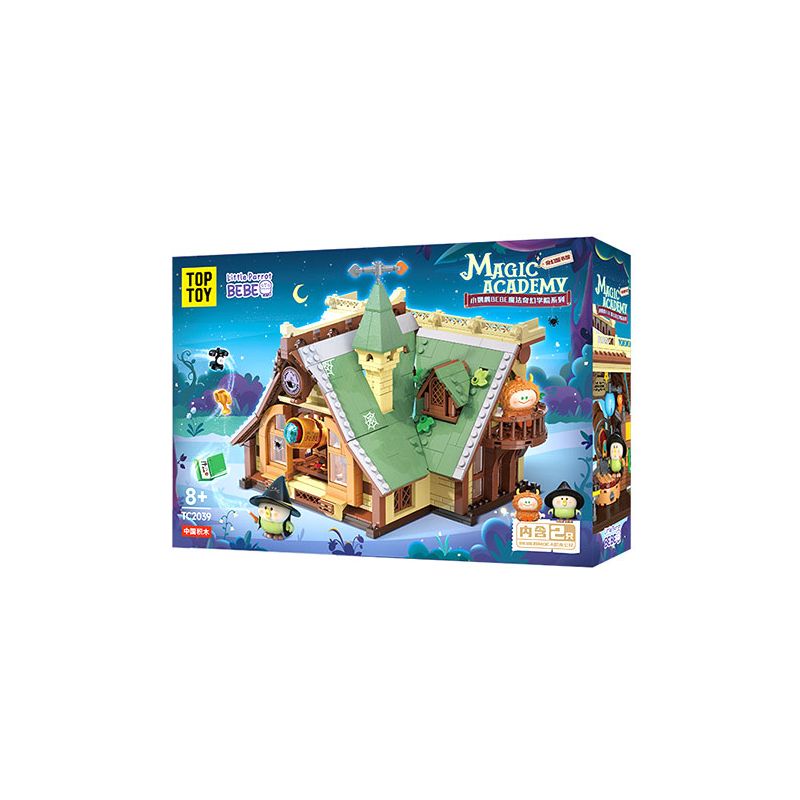 TOP TOY TC2039 2039 HỌC VIỆN ẢO THUẬT MA LITTLE PARROT BEBE THƯ GIẢ TƯỞNG bộ đồ chơi xếp lắp ráp ghép mô hình Movie & Game MAGIC ACADEMY Phim Và Trò Chơi 750 khối