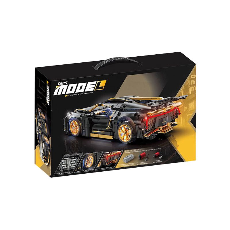 JI BRICK J2020 2020 BUGATTI DIVO (BUGATTI DIVO) tỷ lệ 1:14 bộ đồ chơi xếp lắp ráp ghép mô hình Technic Kỹ Thuật Công Nghệ Cao Mô Hình Phương Tiện 1368 khối