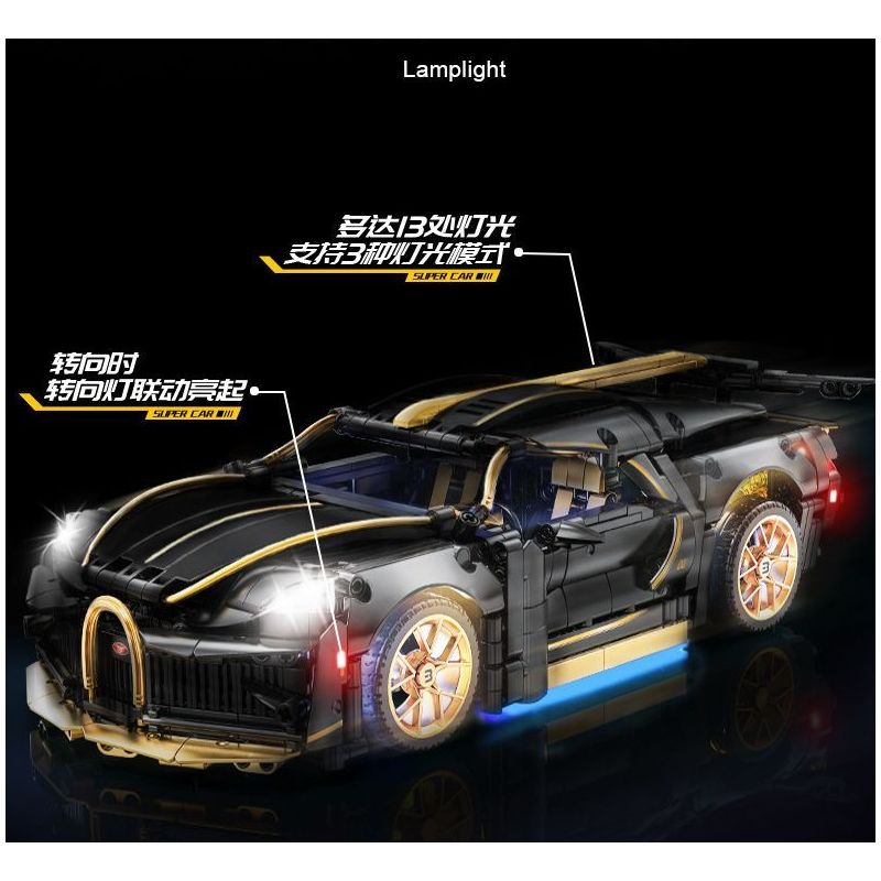 JI BRICK J2020 2020 BUGATTI DIVO (BUGATTI DIVO) tỷ lệ 1:14 bộ đồ chơi xếp lắp ráp ghép mô hình Technic Kỹ Thuật Công Nghệ Cao Mô Hình Phương Tiện 1368 khối