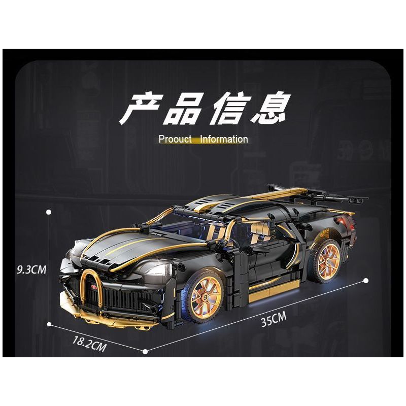 JI BRICK J2020 2020 BUGATTI DIVO (BUGATTI DIVO) tỷ lệ 1:14 bộ đồ chơi xếp lắp ráp ghép mô hình Technic Kỹ Thuật Công Nghệ Cao Mô Hình Phương Tiện 1368 khối