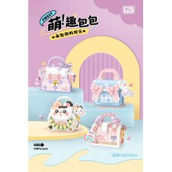 LOZ 8845 TÚI DỄ THƯƠNG THỎ MÀU XANH SỮA bộ đồ chơi xếp lắp ráp ghép mô hình