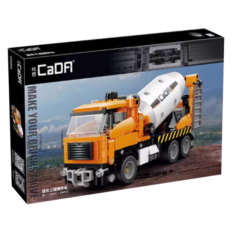 CADA DOUBLEE C65021 65021 XE TRỘN MINI bộ đồ chơi xếp lắp ráp ghép mô hình Technic Kỹ Thuật Công Nghệ Cao Mô Hình Phương Tiện 368 khối