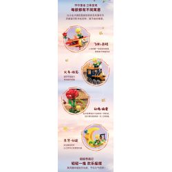 PANTASY 86315 XE LẮC LƯ NGÔI SAO CỦA HOÀNG TỬ BÉ MÁY BAY bộ đồ chơi xếp lắp ráp ghép mô hình LE PETIT PRINCE 300 khối