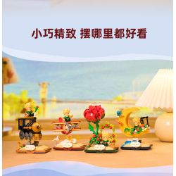 PANTASY 86315 XE LẮC LƯ NGÔI SAO CỦA HOÀNG TỬ BÉ MÁY BAY bộ đồ chơi xếp lắp ráp ghép mô hình LE PETIT PRINCE 300 khối