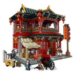XINGBAO XB-01002 01002 XB01002 Xếp hình kiểu Lego CHINATOWN China Town Chinese Pub China Street Juxian Restaurant Quán Rượu Cổ 3267 khối