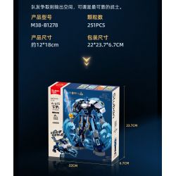SLUBAN M38-B1278 B1278 1278 M38B1278 38-B1278 KINH ĐIỂN CỦA NÚI VÀ BIỂN HUYỀN VŨ CƠ KHÍ ĐIỀU KHIỂN CÓ NGƯỜI LÁI bộ đồ chơi xếp lắp ráp ghép mô hình 251 khối