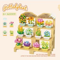 ZHEGAO 622009 CÂY TRỒNG TRONG CHẬU MỌNG NƯỚC bộ đồ chơi xếp lắp ráp ghép mô hình Creator Sáng Tạo 1749 khối