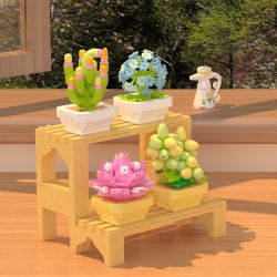 ZHEGAO 622009 CÂY TRỒNG TRONG CHẬU MỌNG NƯỚC bộ đồ chơi xếp lắp ráp ghép mô hình Creator Sáng Tạo 1749 khối