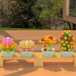 ZHEGAO 622009 CÂY TRỒNG TRONG CHẬU MỌNG NƯỚC bộ đồ chơi xếp lắp ráp ghép mô hình Creator Sáng Tạo 1749 khối