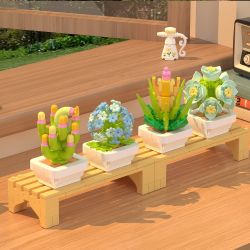 ZHEGAO 622009 CÂY TRỒNG TRONG CHẬU MỌNG NƯỚC bộ đồ chơi xếp lắp ráp ghép mô hình Creator Sáng Tạo 1749 khối